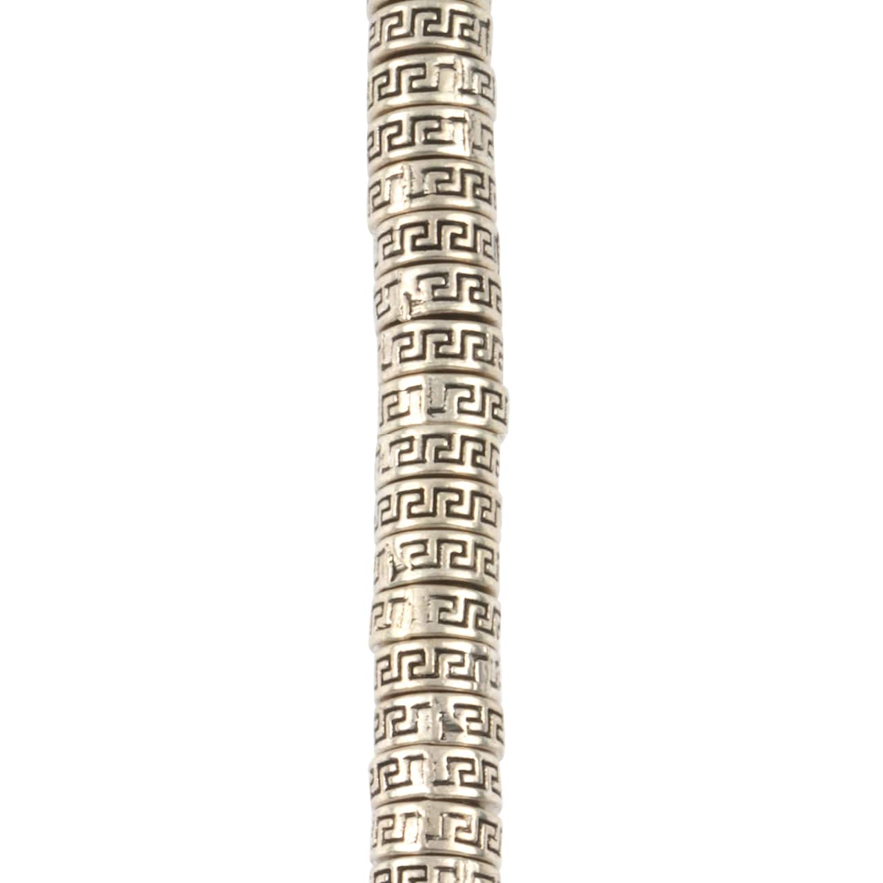 Antique Silver Metal Large Hole Spacer Beads, 7.5mm by Bead Landing™